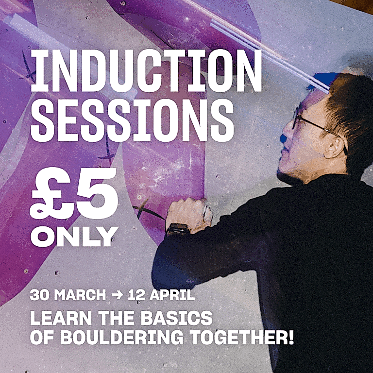 Half-Term Climbing Offer | £5 Induction Sessions | 30 March – 12 April